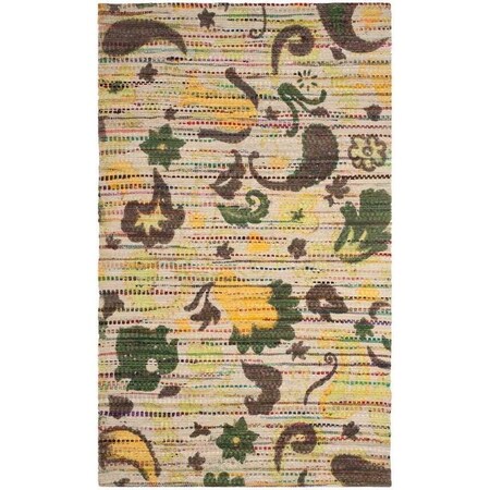 Safavieh Cedar Brook Small Rectangle Area Rug, Green and Multicolor - 4 x 6 ft. CDR321B-4